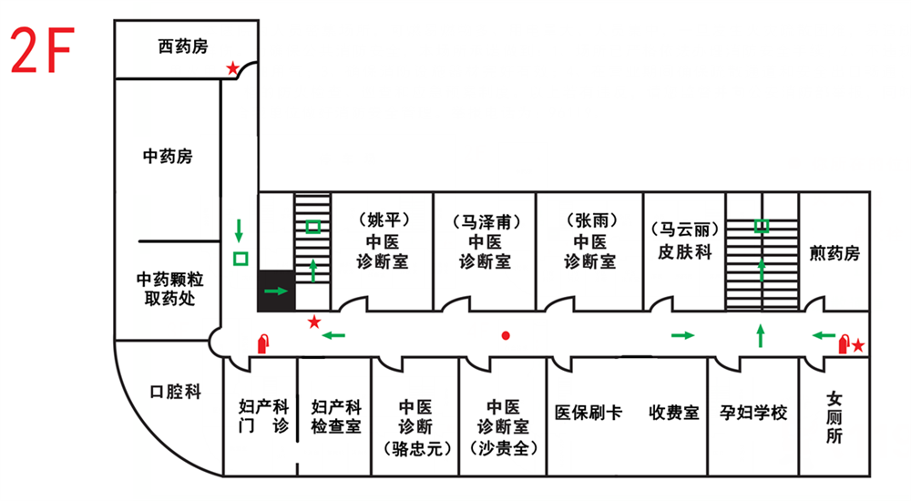 德昌县中医医院门诊二楼平面图